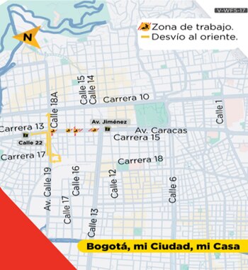 Desvío hacia el oriente desde