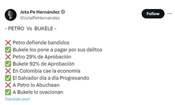 El congresista arremete contra el