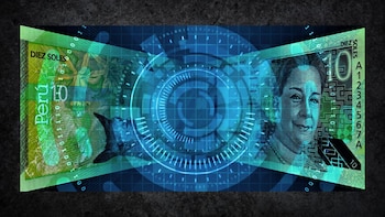 Dinero digital del BCR. Foto: