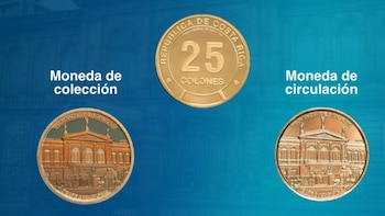 Banco Central de Costa Rica lanza la séptima y última moneda coleccionable de ₡25 dedicada al Teatro Nacional