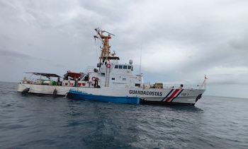 El Servicio Nacional de Guardacostas coordinó la operación con la Armada de Colombia y el Servicio Aeronaval de Panamá. Crédito: MSP