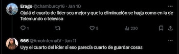 Televidentes pidieron cambiar algunos espacios dentro de la casa