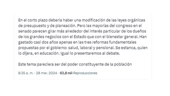 El presidente advirtió la necesidad