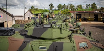 Los tanques de guerra estarán