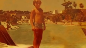 El parque tenía toboganes y