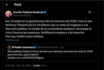 Jennifer Pedraza también habló en