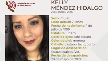 Kelly Méndez desapareció el sábado
