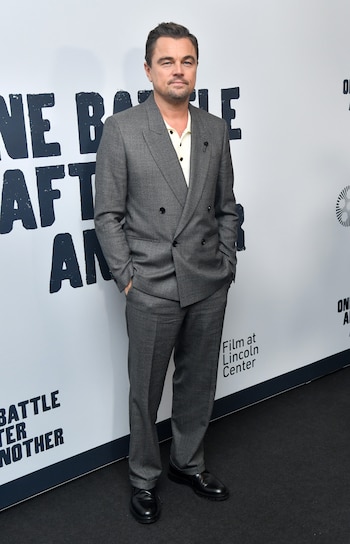 Traje gris claro de doble