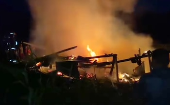 Tres casas quedaron destruidas y