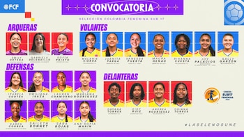 Convocatoria de la Selección Colombia femenina sub-17 para el Sudamericano: hay dos jugadoras del fútbol internacional