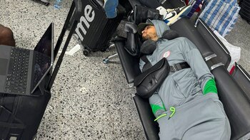 La selección de Nigeria, atrapada