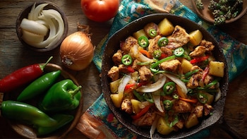 Cómo preparar alambre de pollo con salsa roja, una receta practica y tradicional