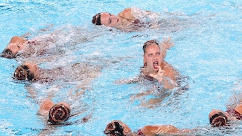 Polémica en la final de la rutina libre por equipos de natación artística de los Europeos: España acusa a las campeonas rusas de robar su idea