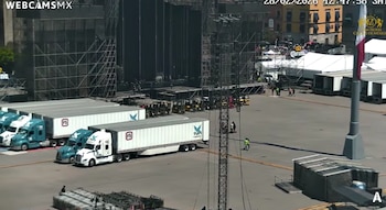 Así se ve el Zócalo