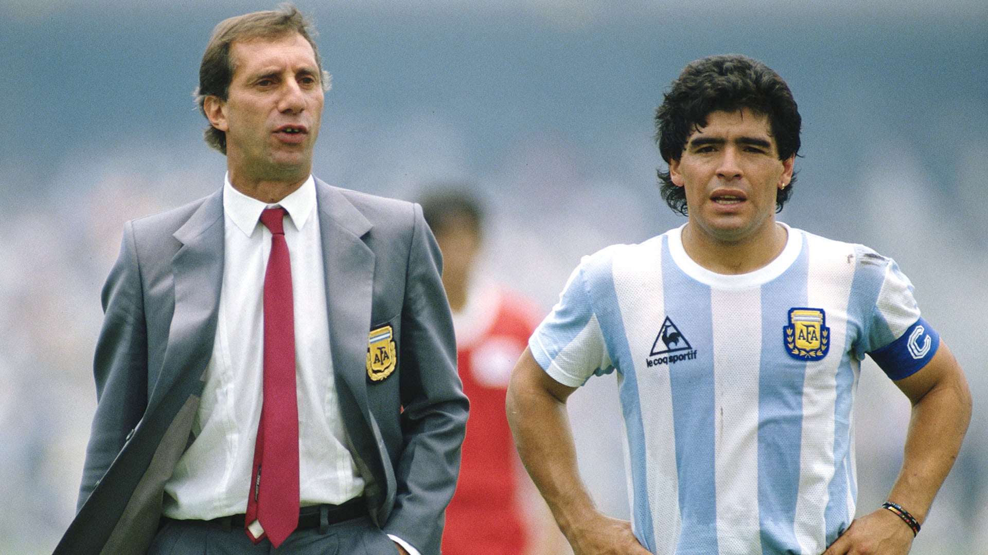 Bilardo junto a Maradona en México 86