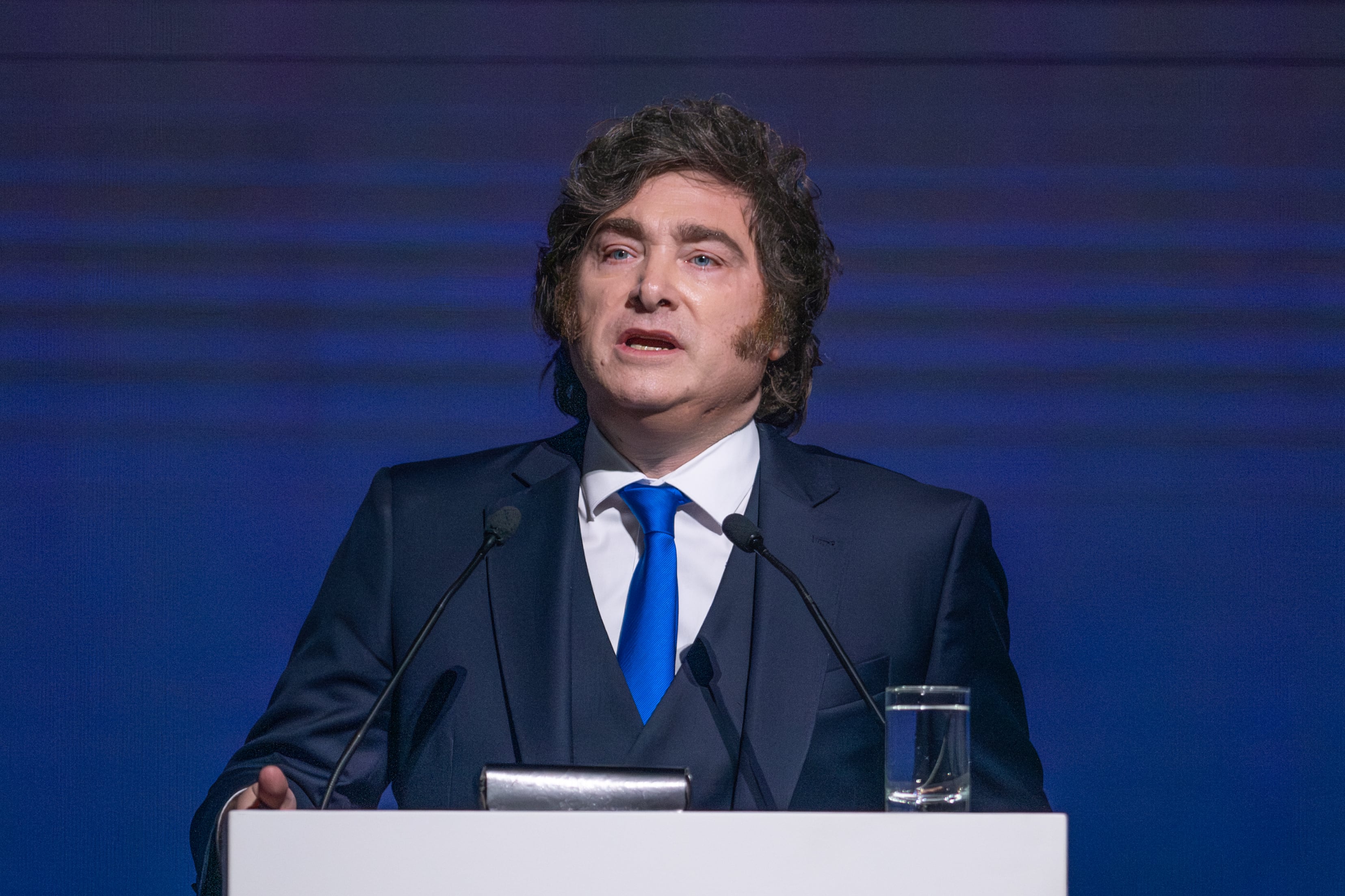 Javier Milei en AmCham (Jaime Olivos)