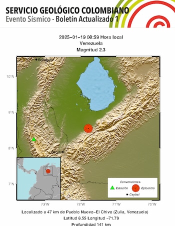 El SGC reportó sismo en la frontera de Cúcuta con Venezuela