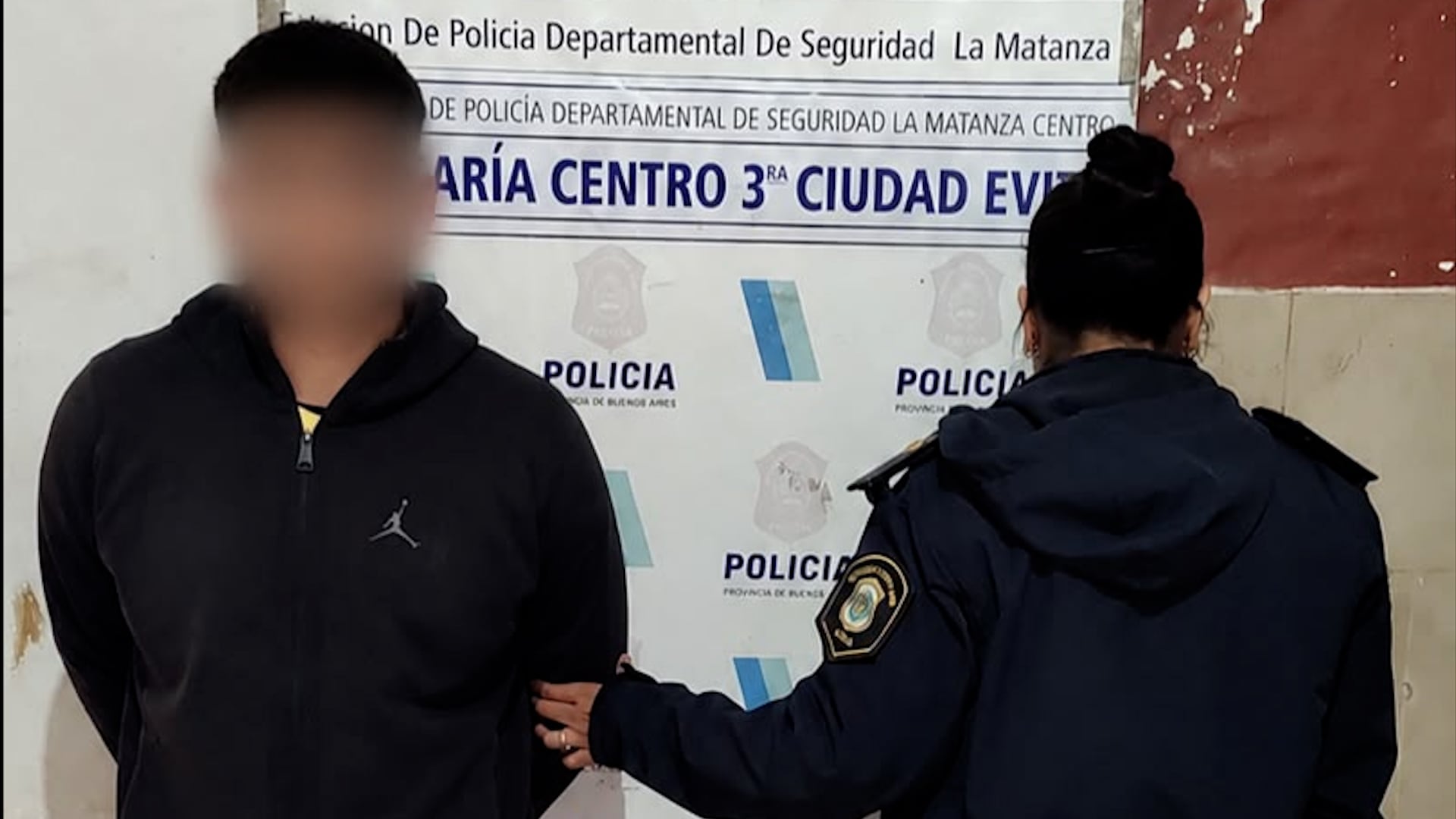 El detenido en la comisaría de Ciudad Evita
