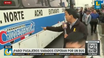 Reportero de Latina queda atrapado