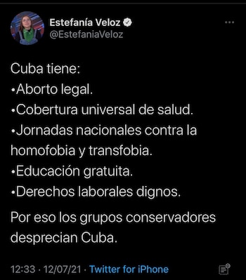 La abogada realizó una lista