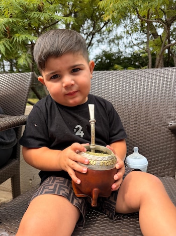 El saludo de Enzo Fernández para su hijo Benja