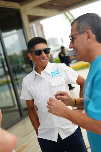 El ciclista colombiano dijo adiós a nivel profesional tras disputar el 3 de octubre de 2026 el Giro de Emilia en territorio italiano-crédito Alcaldía de Cartagena - Cortesía a Colprensa