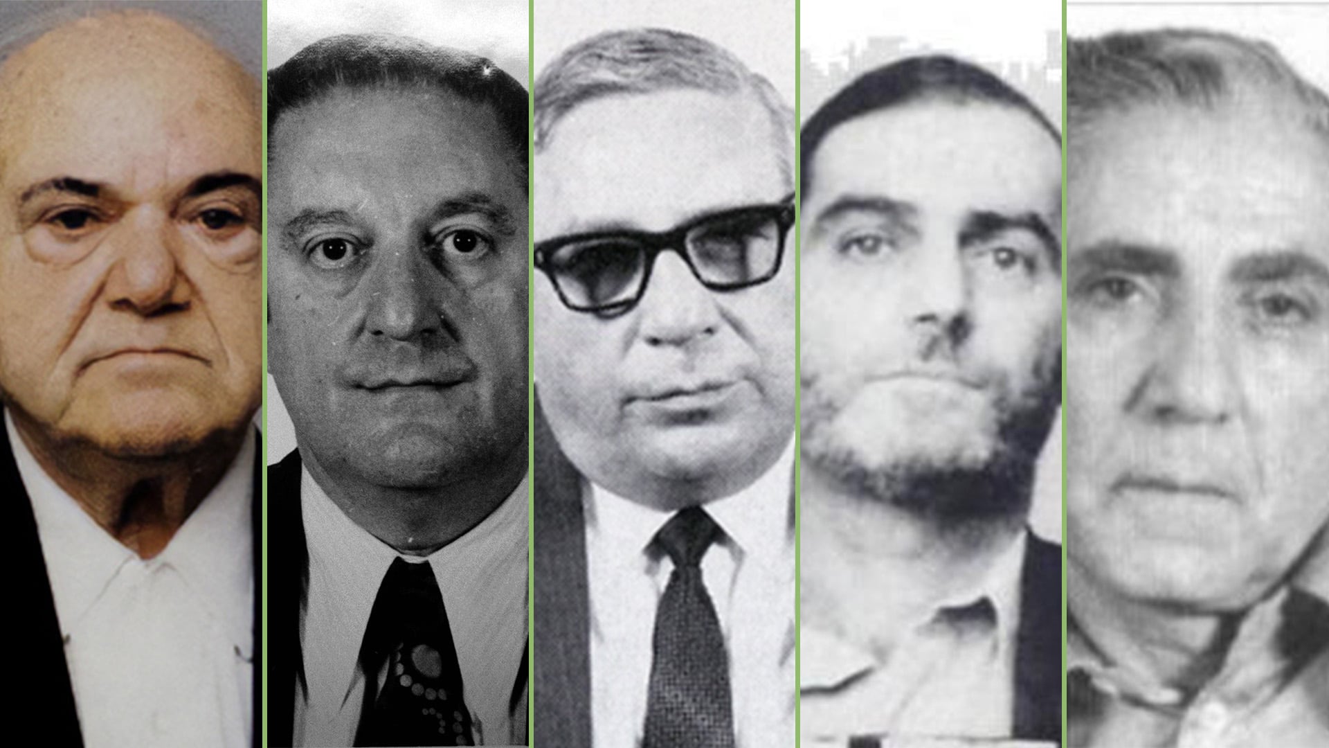 La cúpula de la Cosa Nostra: los jefes de las Cinco Familias de Nueva York que integraban La Comisión, el consejo supremo del crimen organizado juzgado en los años 80