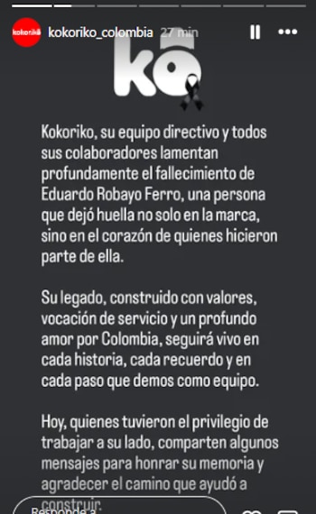 Eduardo Robayo fundador de Kokoriko