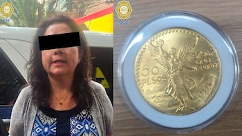 Detienen a mujer tras fraude de 80 mil pesos con un falso centenario de oro en la Condesa