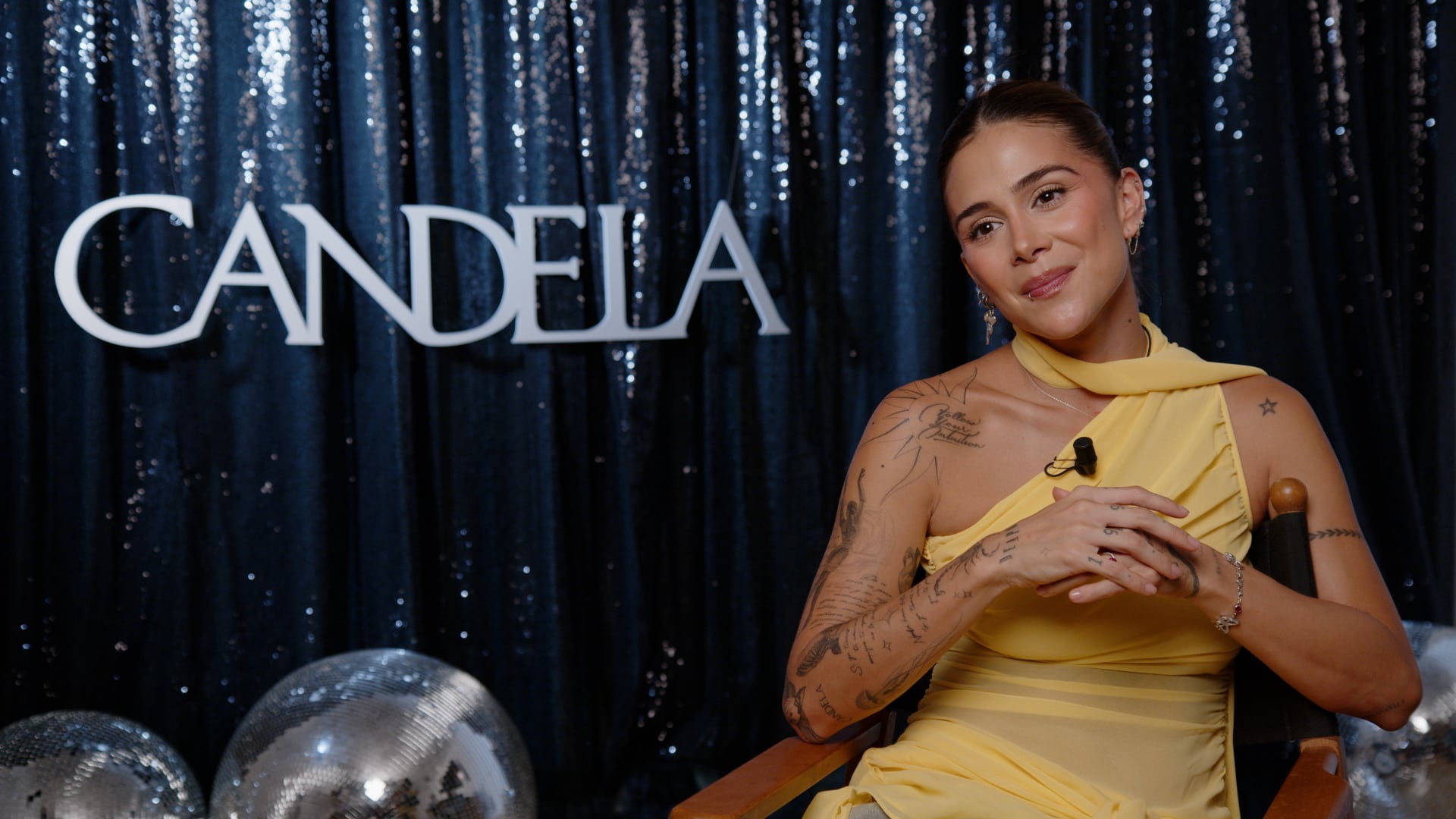 Greeicy durante su entrevista con