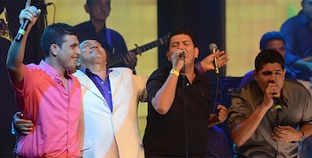 'Poncho' Zuleta con sus tres