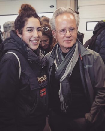 Dulce junto al constructor argentino