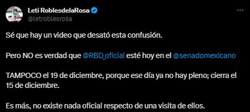 La periodista anunció que no