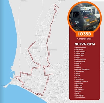 Nueva ruta Consorcio Briza -