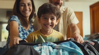 vacaciones familiares, viaje familiar, familia