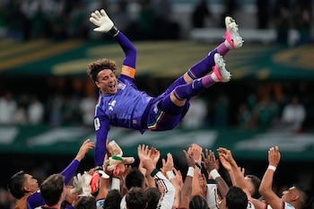 Guillermo Ochoa fue capitán de México vs Chequia. (AP Photo/Natacha Pisarenko )