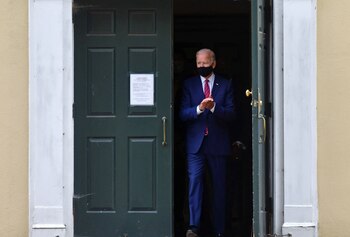 El candidato presidencial demócrata Joe