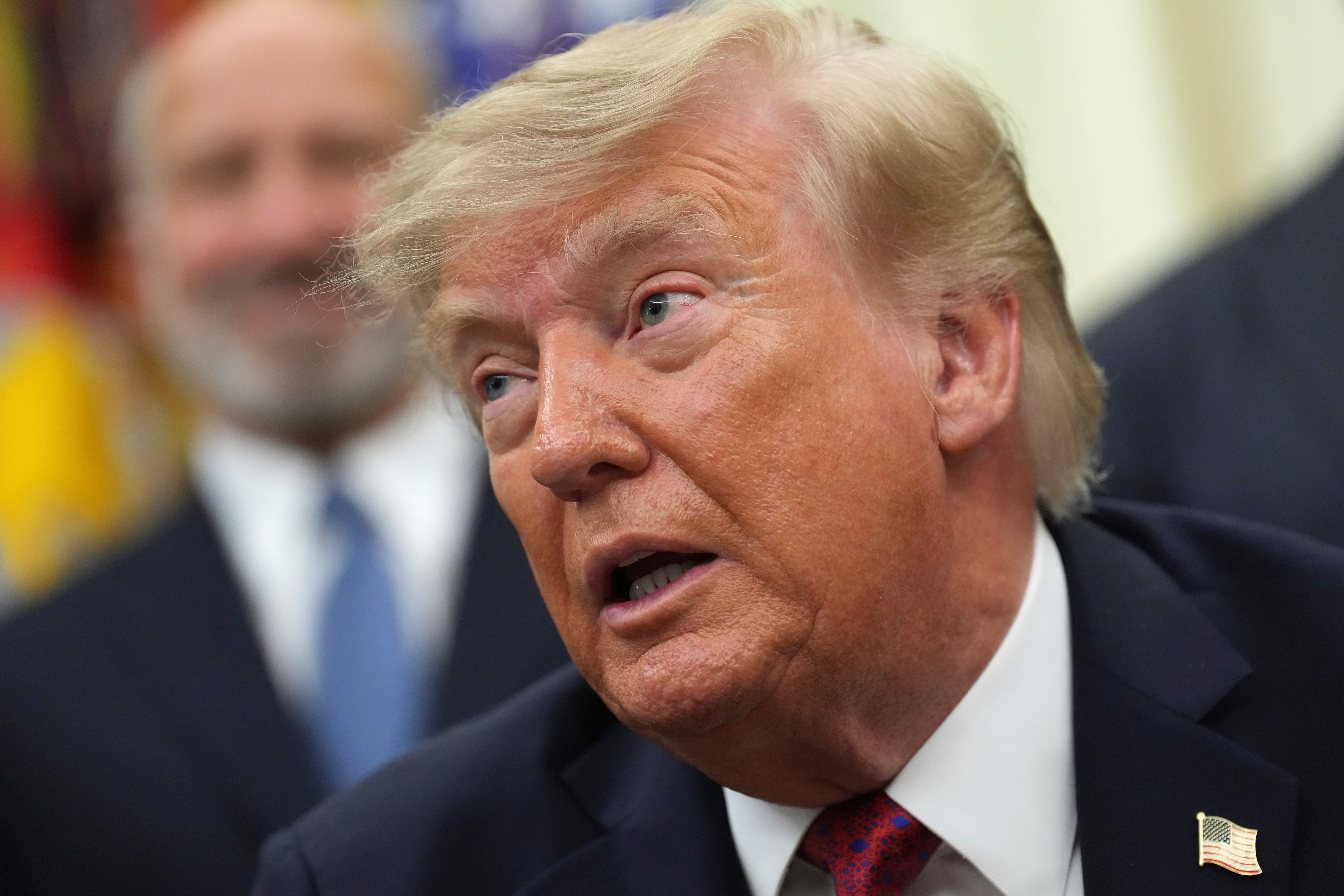 El presidente Donald Trump en la Oficina Oval en la Casa Blanca en Washington, el 31 de agosto del 2026. (AP foto/Jacquelyn Martin)