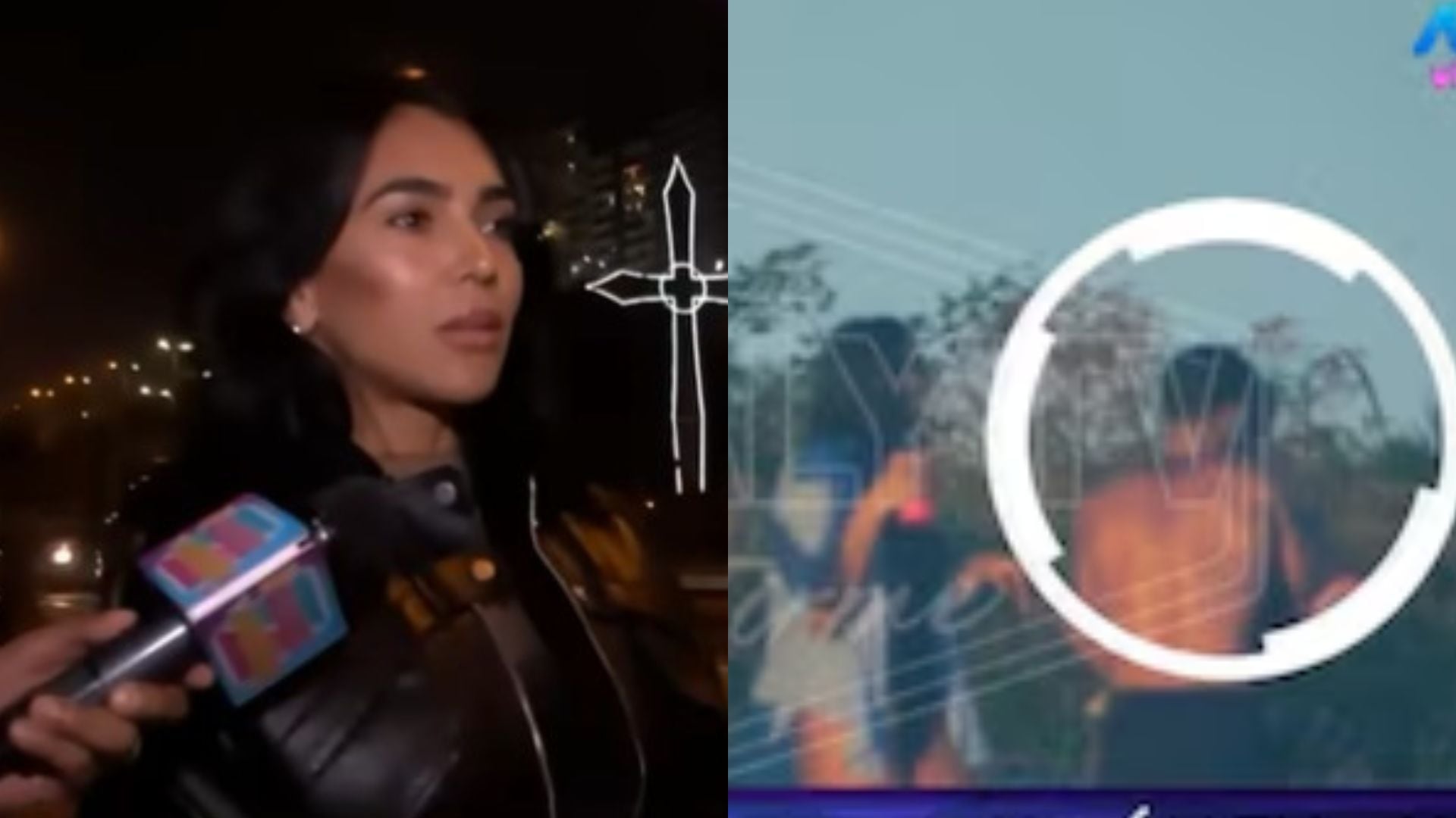 Vania Bludau expresa su descontento en una entrevista nocturna mientras se muestra el polémico ampay en Argentina de Mario Irivarren, Said Palao y Francho.