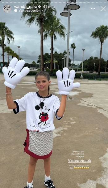 El guiño de Wanda Nara