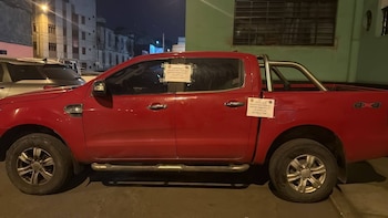 Se incautaron la camioneta, el