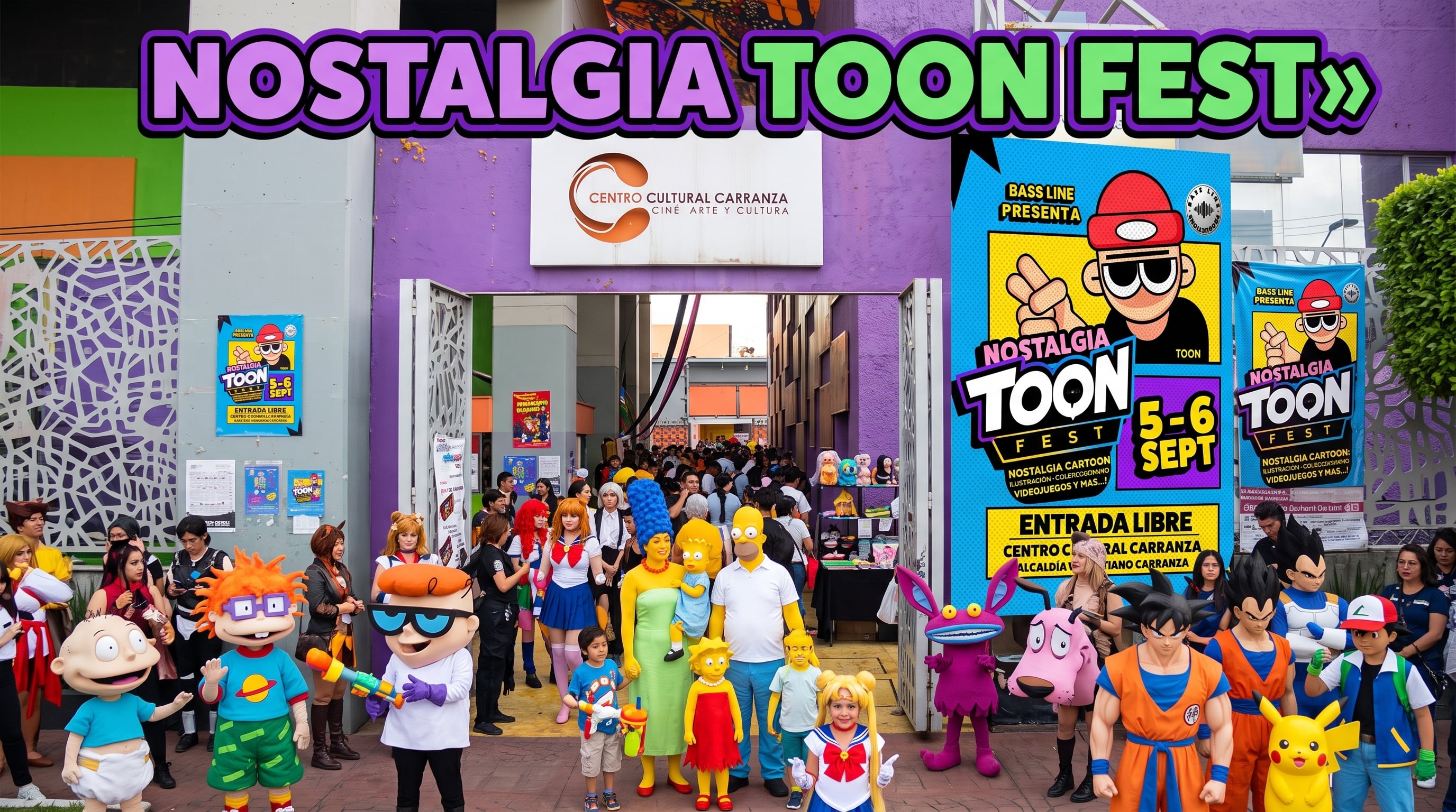 El Nostalgia Toon Fest 2026 llegará al Centro Cultural Carranza con entrada libre, actores de doblaje, cosplay y coleccionables para celebrar la animación que marcó a quienes crecieron durante los años 90 y 2000. (Imagen Ilustrativa Infobae)