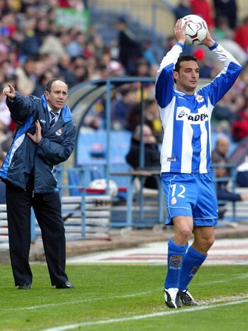 Javier Irureta y Lionel Scaloni juntos en Deportivo La Corua