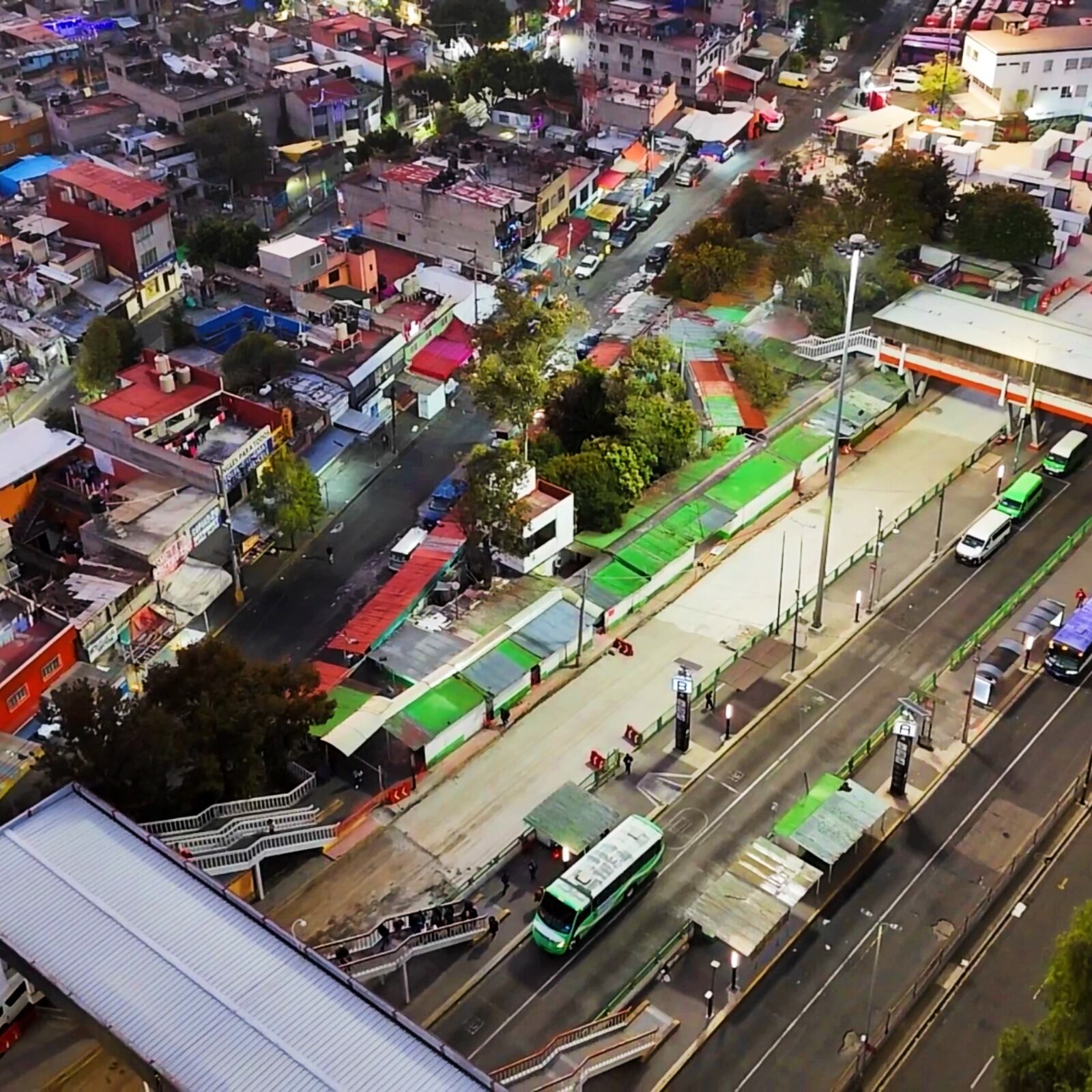 Así luce la zona donde construirán la estación Universidad de la Línea 4 del Cablebús (Cortesía SNT Movilidad Urbana/ @SntVTC)