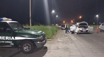 El operativo en el peaje