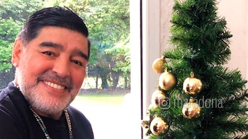 Publicación de Maradona en su
