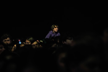 El público en el predio