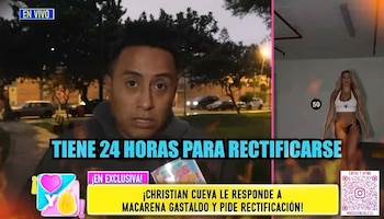 Cueva responde a Macarena Gastaldo en 'Amor y Fuego': "Está mintiendo". Captura: Amor y Fuego.