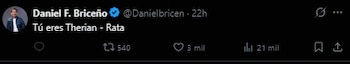 Daniel Briceño le respondió a