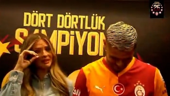 Las lágrimas de la China Suárez en la fiesta de Galatasaray campeón: “Nunca vi un amor tan grande”